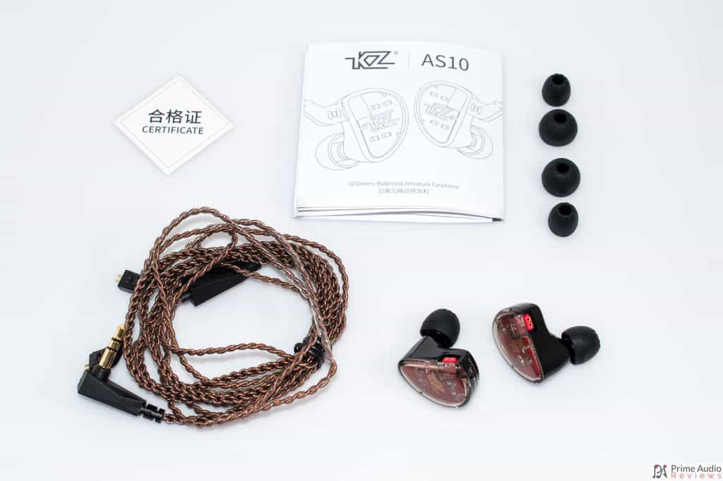 KZ AS10 accessories