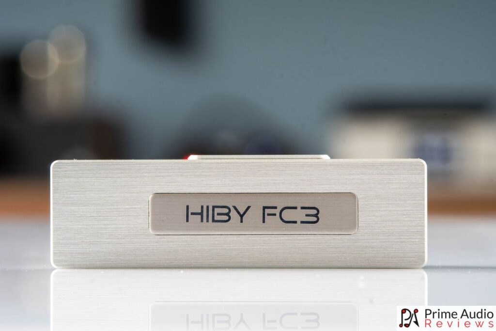 Closeup of the Hiby FC3 DAC