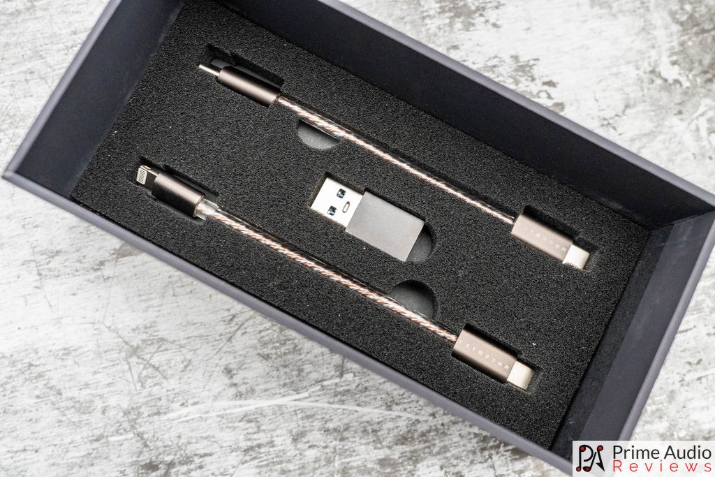 USB-C and Lightning cables included